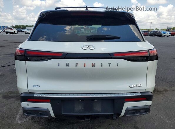 5N1DL1HU2RC358052 2024 INFINITI QX60 White Вид ззаду