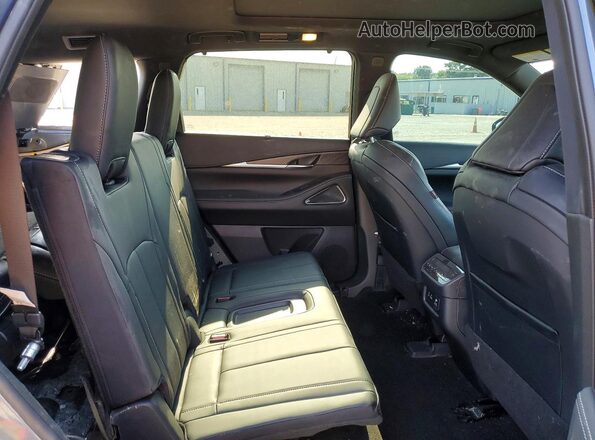 5N1DL1HU4PC376405 2023 INFINITI QX60 Silver უკანა სალონის ხედი