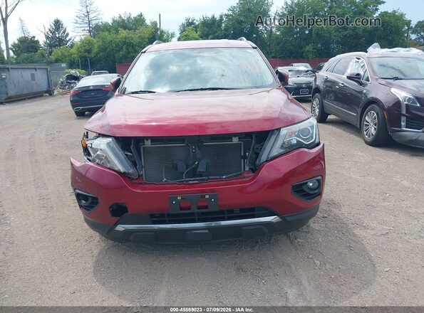 5N1DR2BM7LC609653 2020 NISSAN PATHFINDER Red Vista interior trasera