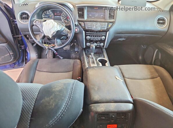 5N1DR2BN0LC615402 2020 NISSAN PATHFINDER Blue Dashboard view