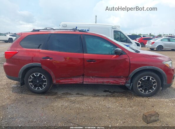 5N1DR2BN2LC621699 2020 NISSAN PATHFINDER Red Vista interior trasera
