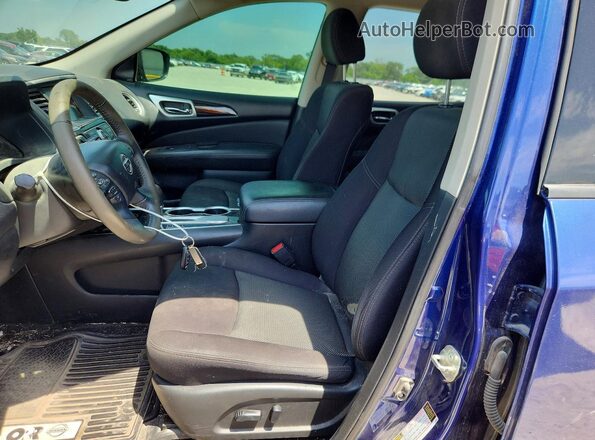 5N1DR2BN4LC597034 2020 NISSAN PATHFINDER Blue Front interior view