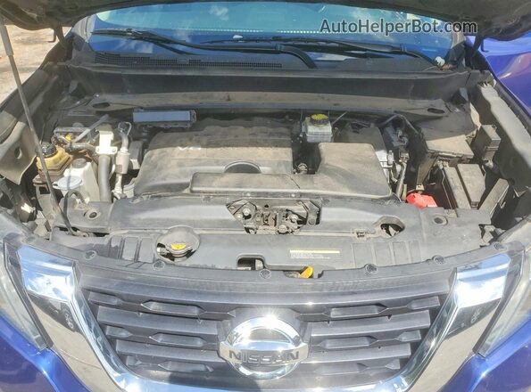 5N1DR2BNXLC580352 2020 NISSAN PATHFINDER Blue Engine compartment view
