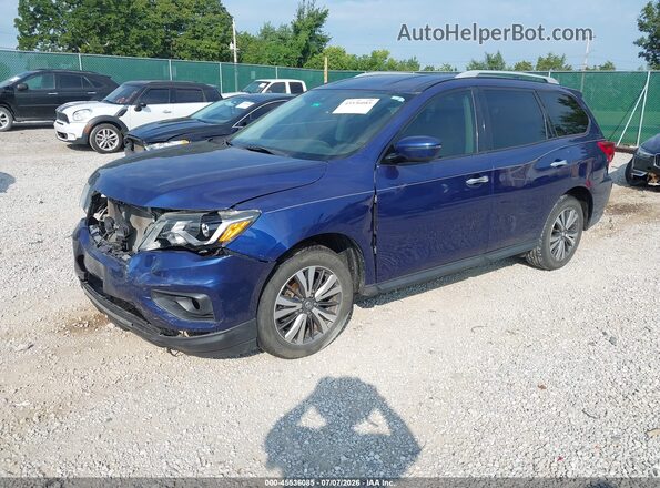5N1DR2BNXLC581162 2020 NISSAN PATHFINDER Dark Blue Передня ліва чверть