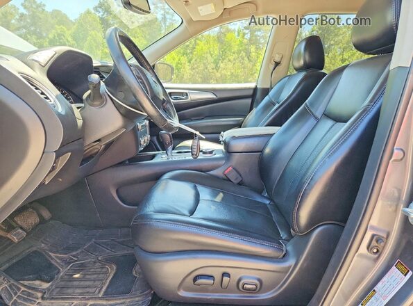 5N1DR2CM0LC604695 2020 NISSAN PATHFINDER Gray Front interior view