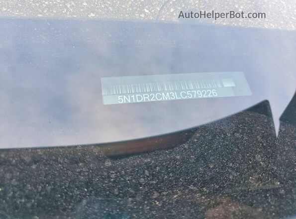 5N1DR2CM3LC579226 2020 NISSAN PATHFINDER Серый Вид наклейки с VIN-кодом