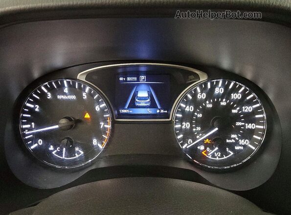 5N1DR2CM5LC603266 2020 NISSAN PATHFINDER Black Вид щитка приладів