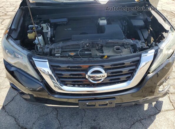 5N1DR2CN8LC589985 2020 NISSAN PATHFINDER Black ძრავის განყოფილების ხედი