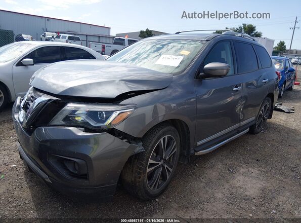 5N1DR2DM6LC587139 2020 NISSAN PATHFINDER Gray Widok wnętrza 360 stopni