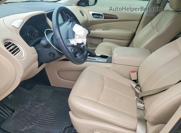 5N1DR2DN9LC609790 2020 NISSAN PATHFINDER Brown Вид салону спереду