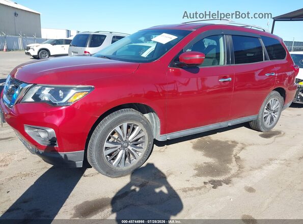 5N1DR2MM0HC648444 2017 NISSAN PATHFINDER Red Vista tres cuartos delantera izquierda