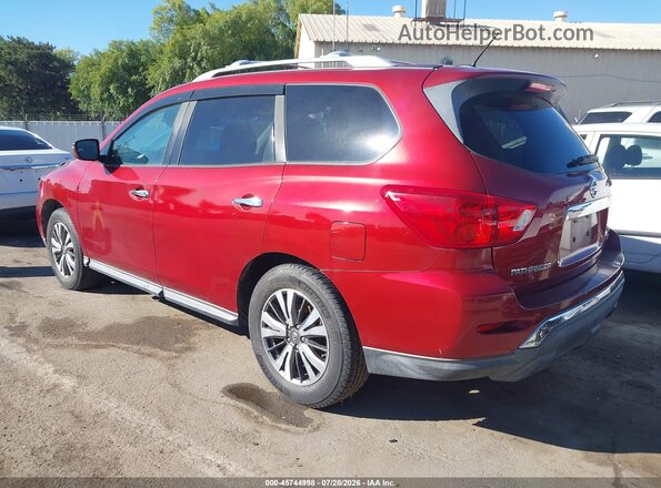 5N1DR2MM0HC648444 2017 NISSAN PATHFINDER Red Trasero izquierdo