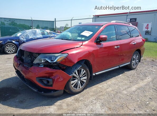 5N1DR2MM0HC650534 2017 NISSAN PATHFINDER Red Передня ліва чверть