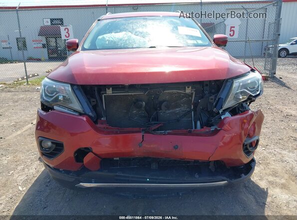 5N1DR2MM0HC650534 2017 NISSAN PATHFINDER Red Вид спереду