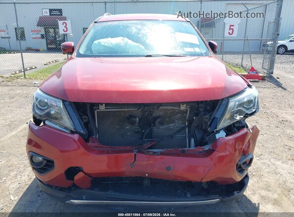 5N1DR2MM0HC650534 2017 NISSAN PATHFINDER Red Вид щитка приладів
