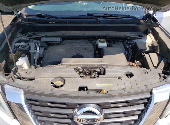 5N1DR2MM0HC693190 2017 NISSAN PATHFINDER Silver Vista del compartimento del motor