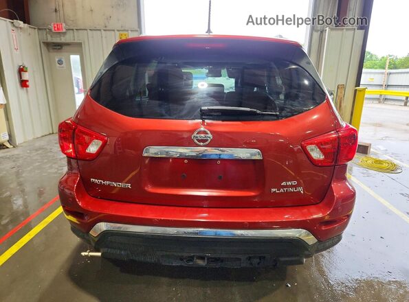 5N1DR2MM0HC912083 2017 NISSAN PATHFINDER Red Vista trasera