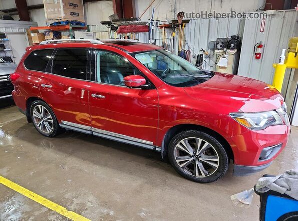 5N1DR2MM0HC912083 2017 NISSAN PATHFINDER Red Delantero derecho