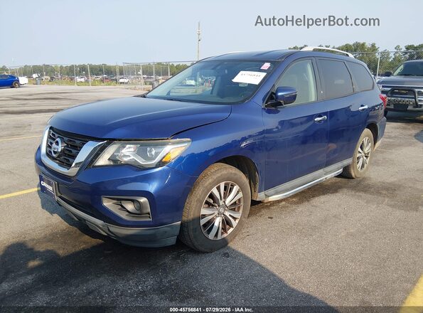 5N1DR2MM0JC613490 2018 NISSAN PATHFINDER Blue Առջևի ձախ երեք քառորդ տեսարան