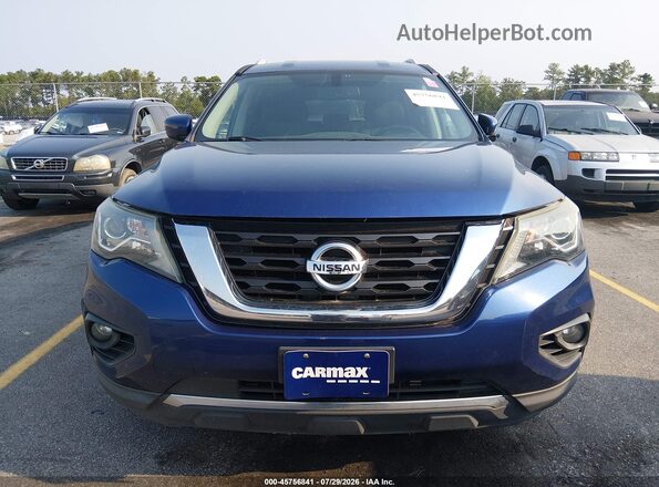 5N1DR2MM0JC613490 2018 NISSAN PATHFINDER Blue Սարքավորումների վահանակի տեսք