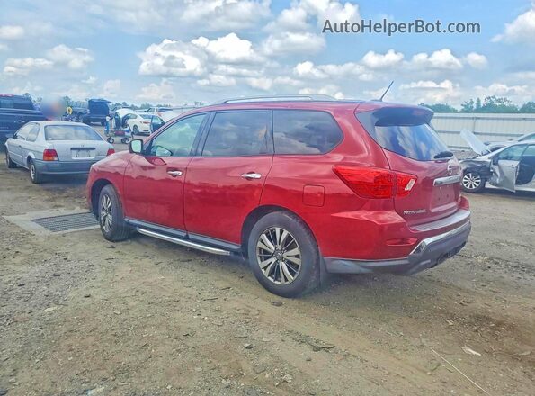 5N1DR2MM0JC614137 2018 NISSAN PATHFINDER Burgundy Trasero izquierdo