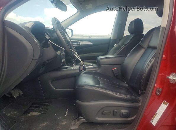 5N1DR2MM0JC614137 2018 NISSAN PATHFINDER Burgundy Vista interior delantera