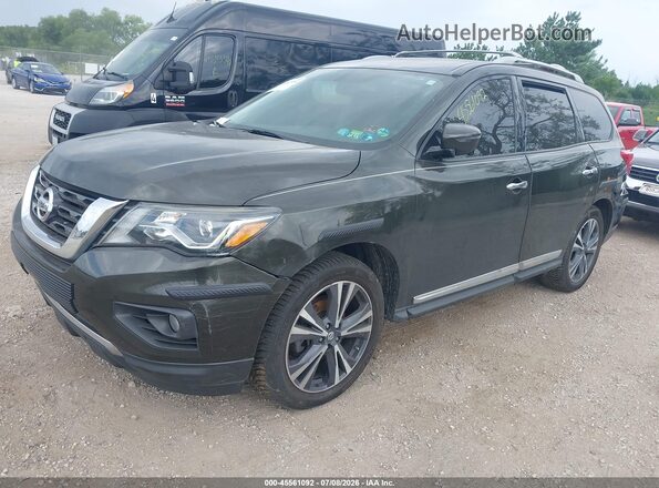 5N1DR2MM1HC645682 2017 NISSAN PATHFINDER Black Առջևի ձախ երեք քառորդ տեսարան