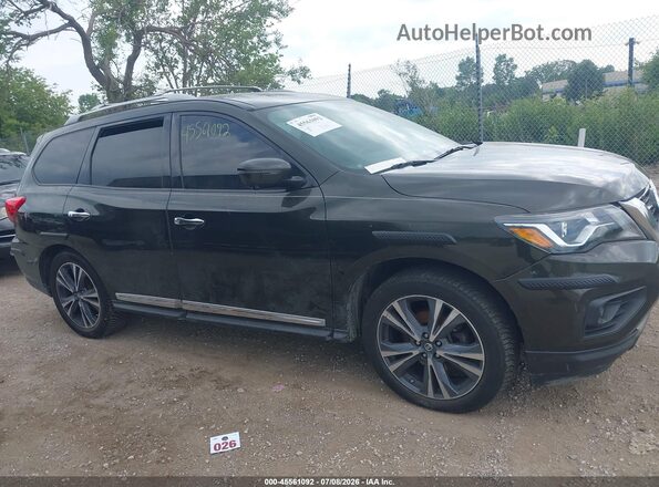 5N1DR2MM1HC645682 2017 NISSAN PATHFINDER Black Սալոնի հետևի տեսք