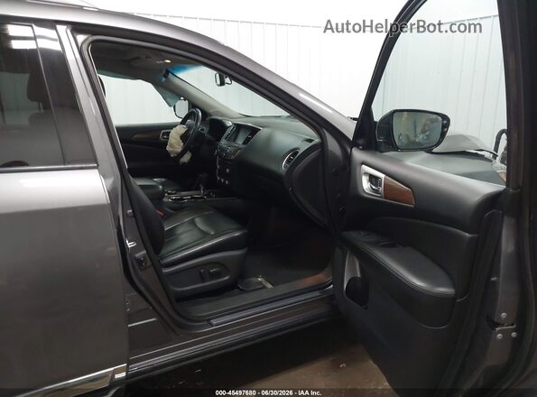 5N1DR2MM1HC676625 2017 NISSAN PATHFINDER Gray Vista interior delantera
