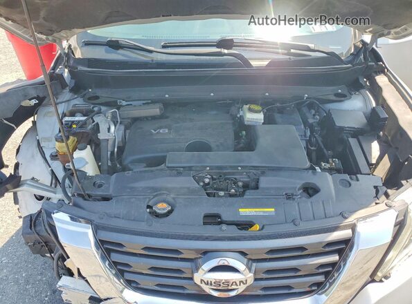 5N1DR2MM1HC910648 2017 NISSAN PATHFINDER Silver ძრავის განყოფილების ხედი