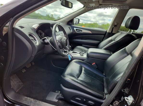 5N1DR2MM1JC619718 2018 NISSAN PATHFINDER Black Front interior view