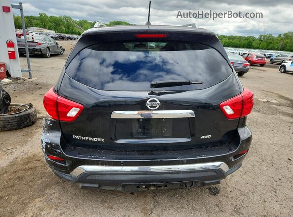 5N1DR2MM1JC619718 2018 NISSAN PATHFINDER Black Rear view