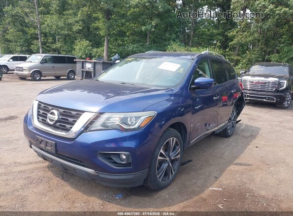 5N1DR2MM1JC630671 2018 NISSAN PATHFINDER Blue Vista tres cuartos delantera izquierda