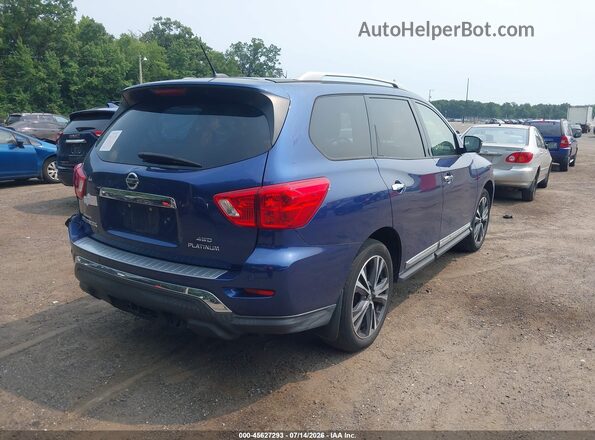 5N1DR2MM1JC630671 2018 NISSAN PATHFINDER Blue Trasero derecho