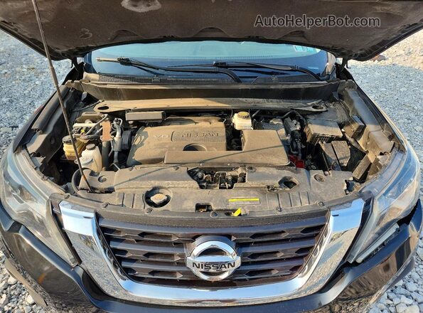 5N1DR2MM1KC643194 2019 NISSAN PATHFINDER Black Engine compartment view