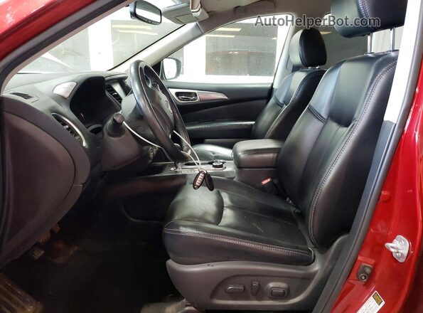 5N1DR2MM2HC613307 2017 NISSAN PATHFINDER Red Widok wnętrza z przodu