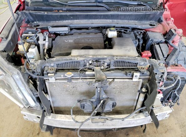 5N1DR2MM2HC613307 2017 NISSAN PATHFINDER Red Widok komory silnika