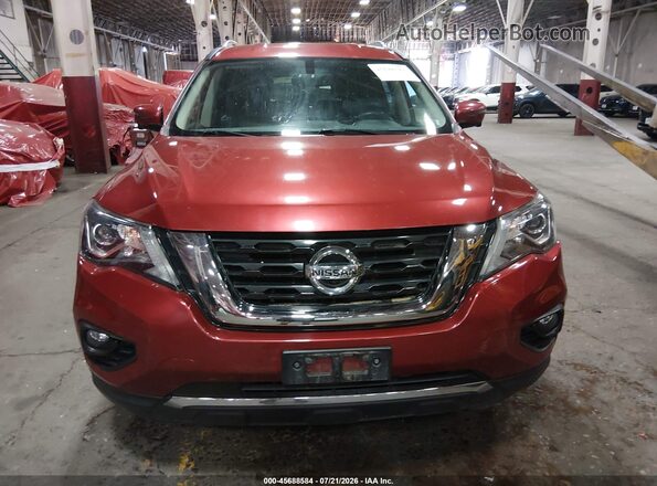 5N1DR2MM2HC633718 2017 NISSAN PATHFINDER Red Սարքավորումների վահանակի տեսք