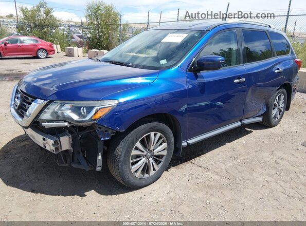 5N1DR2MM2KC639994 2019 NISSAN PATHFINDER Синий Передняя левая четверть
