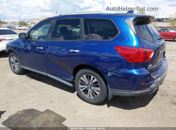 5N1DR2MM2KC639994 2019 NISSAN PATHFINDER Синий Задняя левая четверть