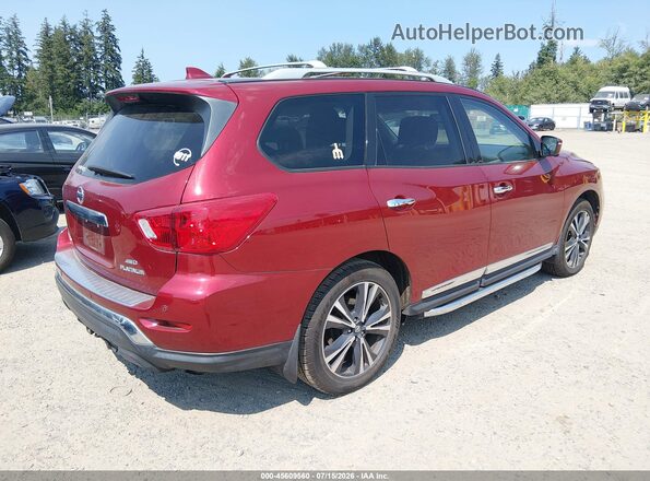 5N1DR2MM2KC642989 2019 NISSAN PATHFINDER Red Rear right