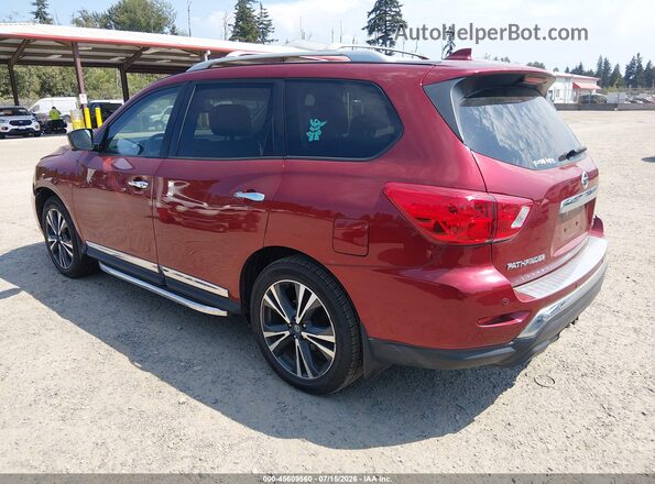5N1DR2MM2KC642989 2019 NISSAN PATHFINDER Red Rear left