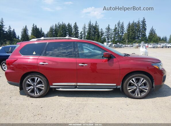 5N1DR2MM2KC642989 2019 NISSAN PATHFINDER Red Rear interior view