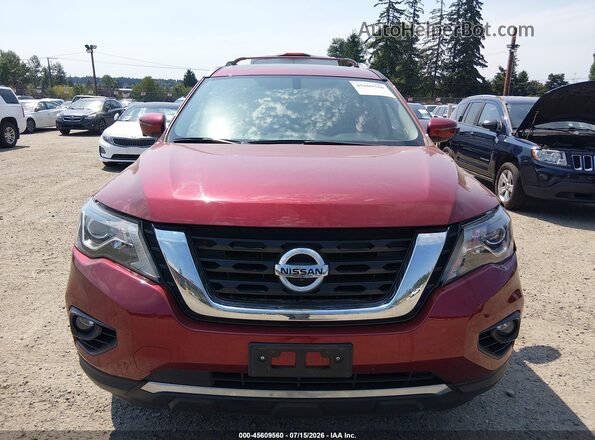 5N1DR2MM2KC642989 2019 NISSAN PATHFINDER Red Instrument cluster view