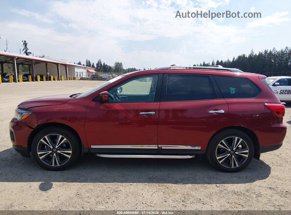 5N1DR2MM2KC642989 2019 NISSAN PATHFINDER Red 360 interior view