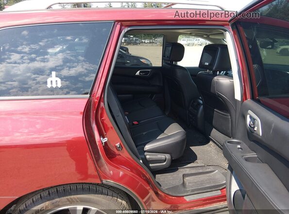 5N1DR2MM2KC642989 2019 NISSAN PATHFINDER Red VIN sticker view