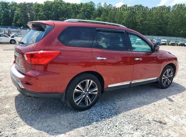 5N1DR2MM3HC601005 2017 NISSAN PATHFINDER Red Trasero derecho