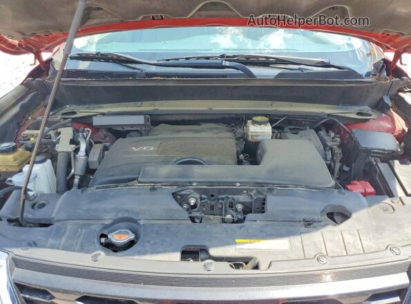 5N1DR2MM3HC601005 2017 NISSAN PATHFINDER Red Vista del compartimento del motor