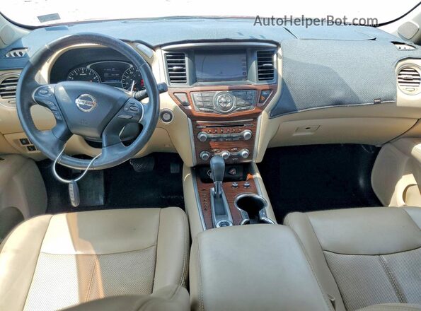 5N1DR2MM3HC601005 2017 NISSAN PATHFINDER Red Vista del salpicadero