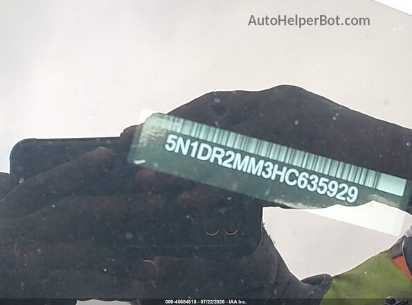 5N1DR2MM3HC635929 2017 NISSAN PATHFINDER Black 